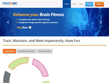 Tablet Screenshot of neurobic.com
